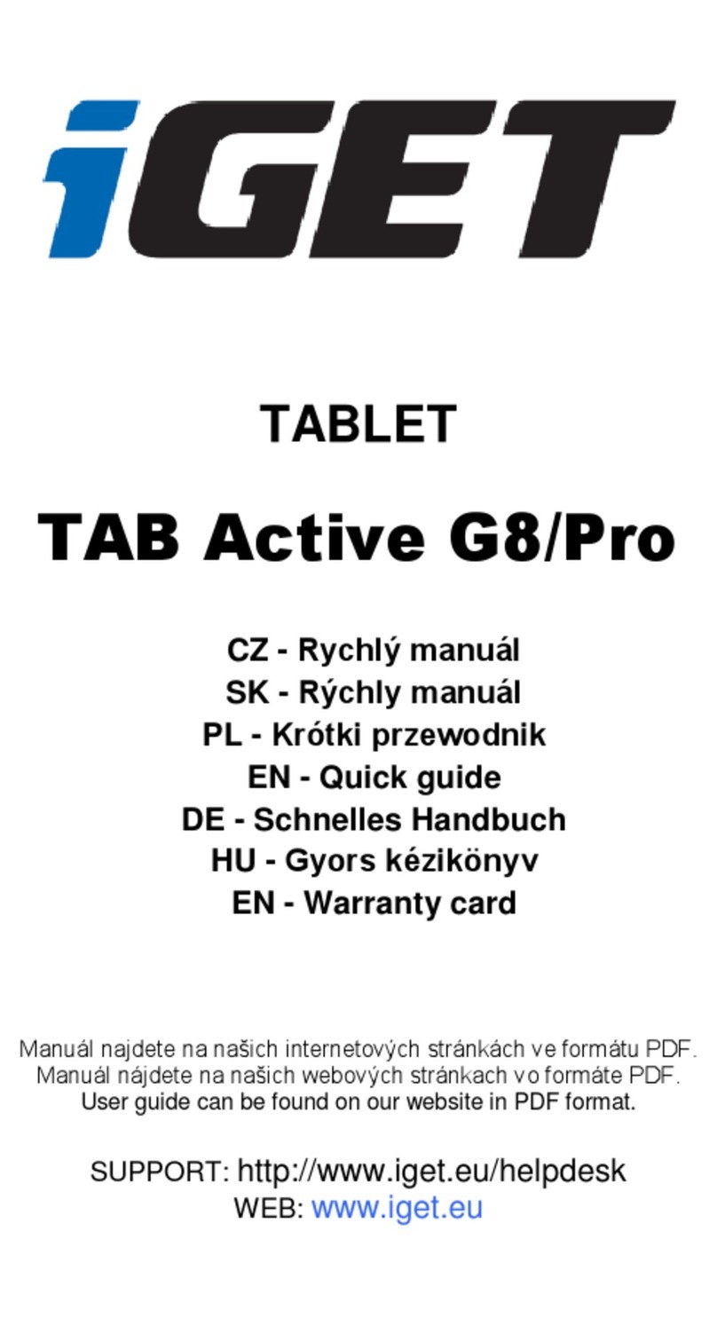 Iget TAB Active G8/Pro Manuel utilisateur