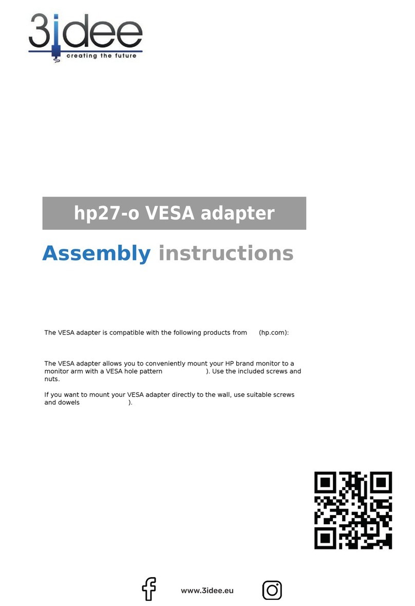 3idee hp27-o VESA Adapter Manuel utilisateur