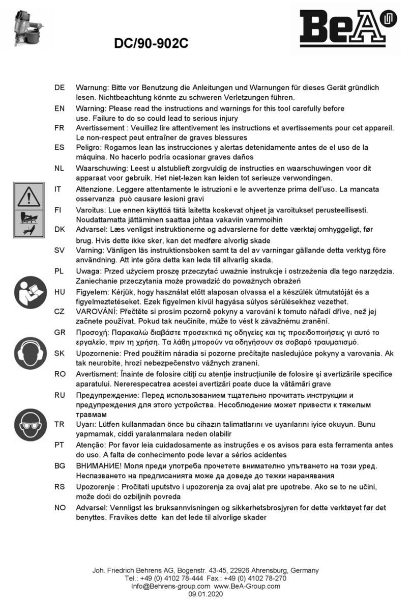 BEA DC/90-902C Manuel utilisateur