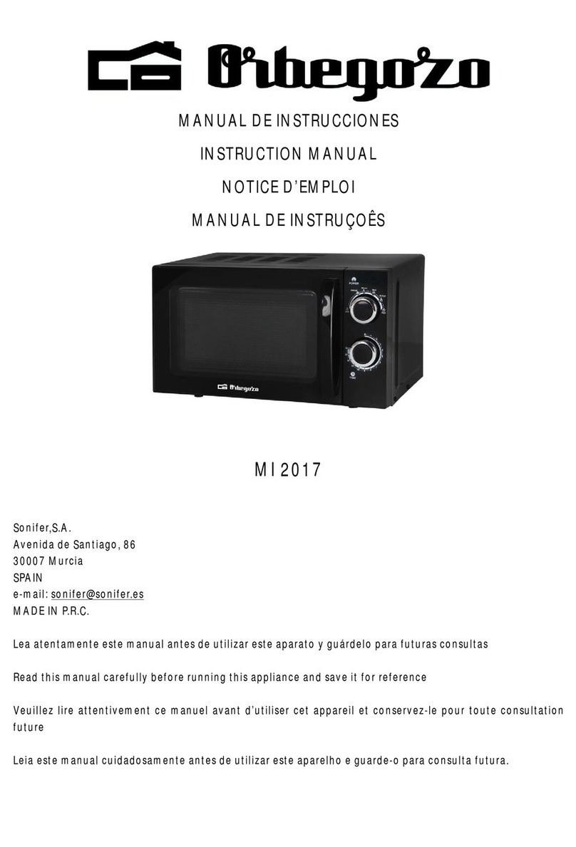 Orbegozo MI 2017 Manuel utilisateur