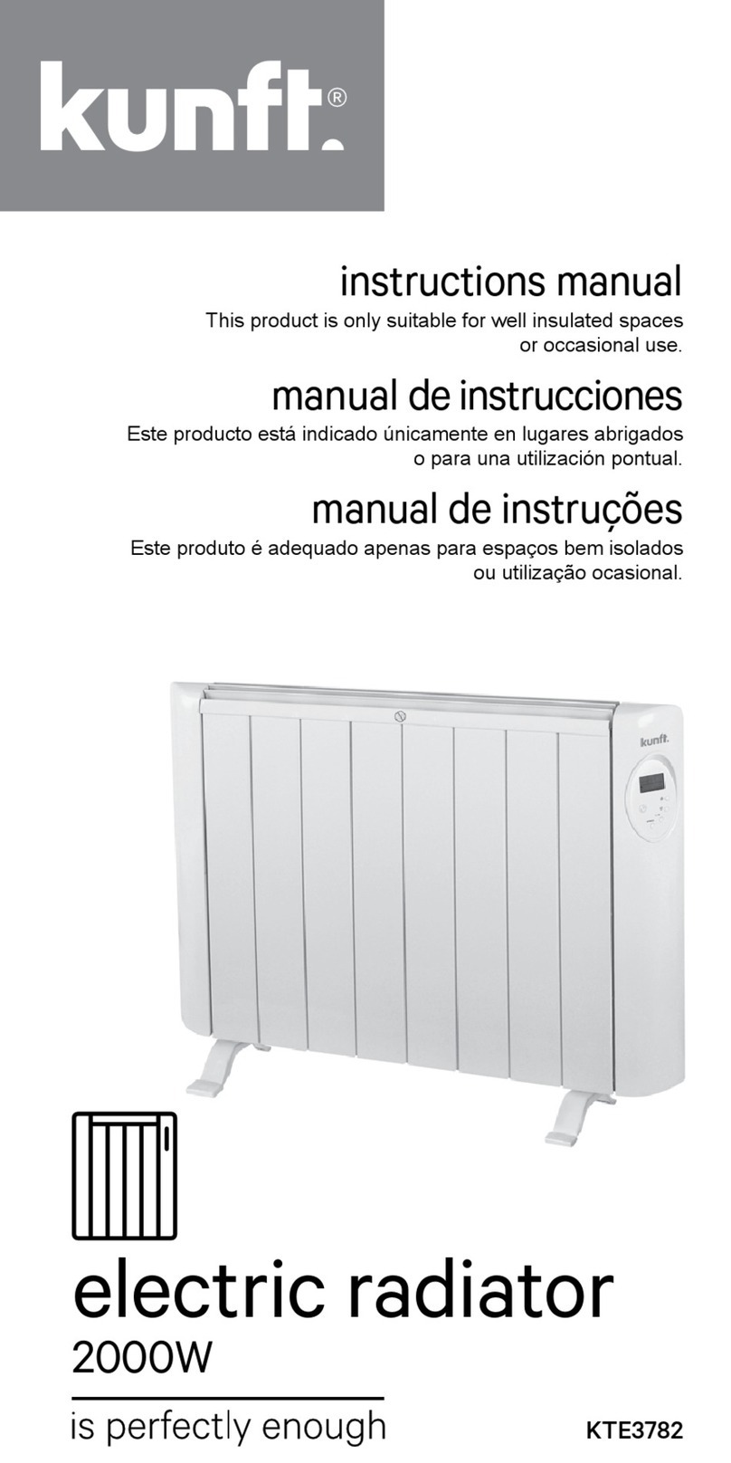 Kunft KTE3782 Manuel utilisateur Kunft KTE3782 Manuel utilisateur