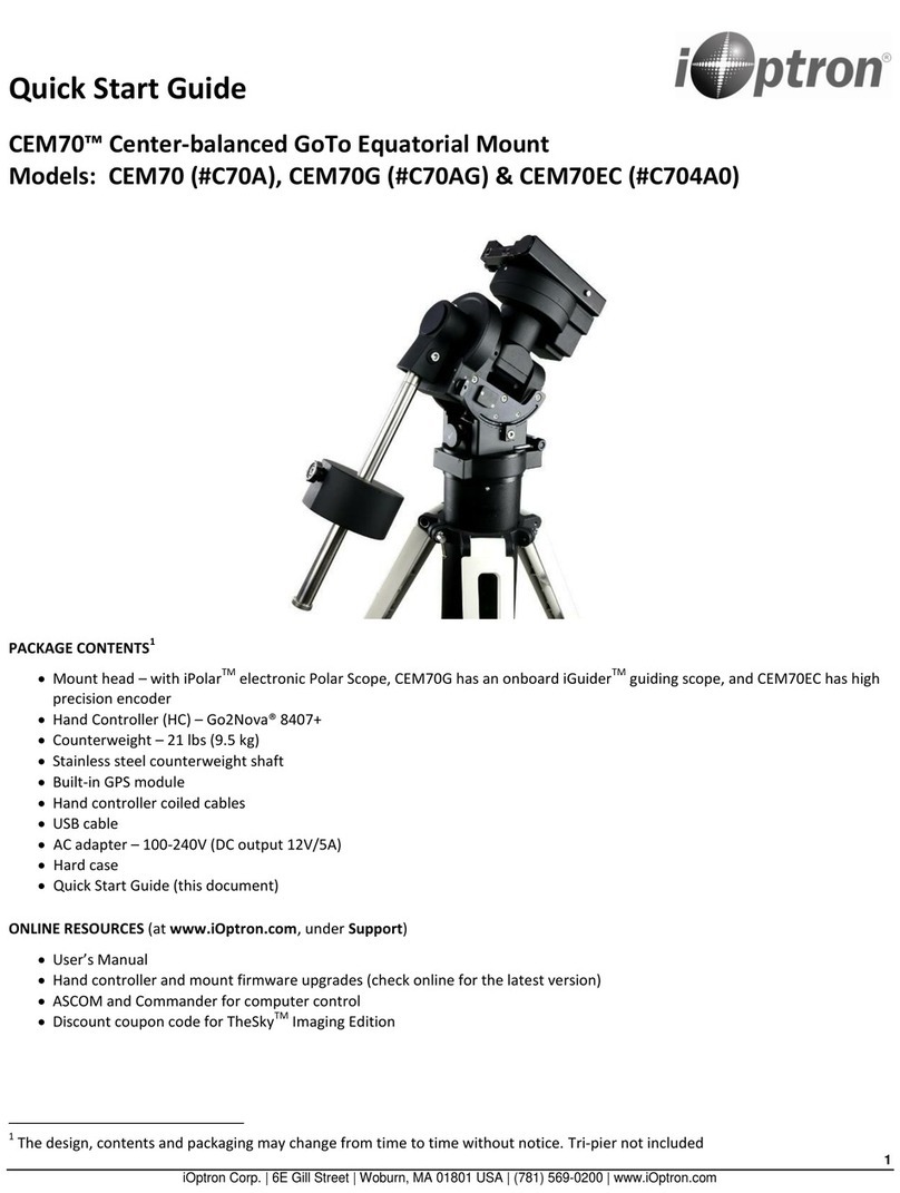 iOptron CEM70EC Manuel utilisateur