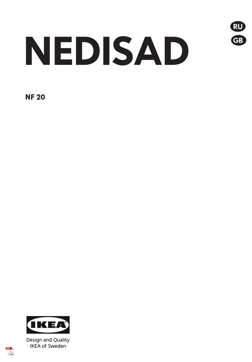 IKEA NEDISAD NF 20 Manuel utilisateur