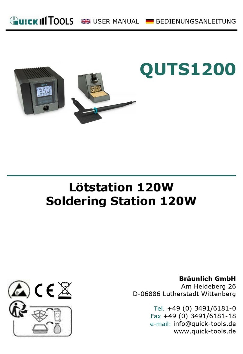 Quick Tools QUTS1200 Manuel utilisateur Quick Tools QUTS1200 Manuel utilisateur