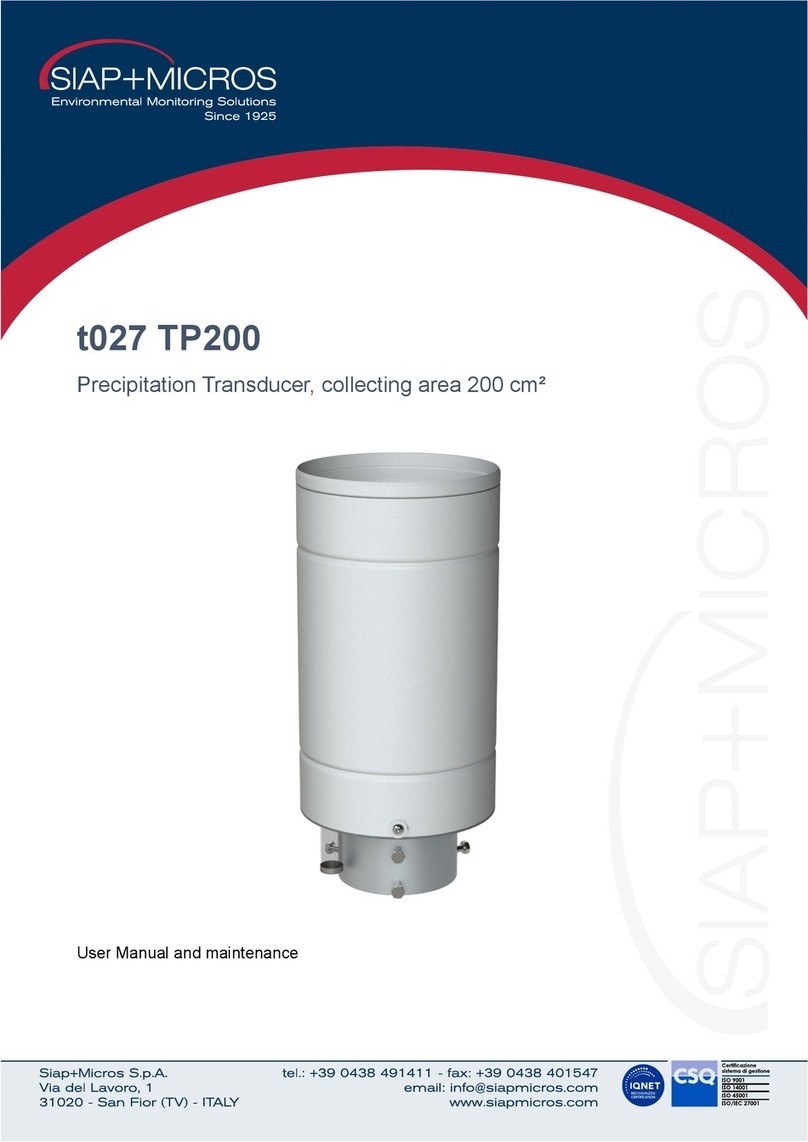 SIAP+MICROS t027 TP200 Mode d’emploi