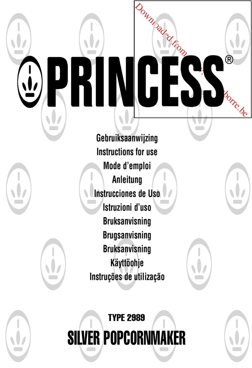 Princess 2989 Manuel utilisateur