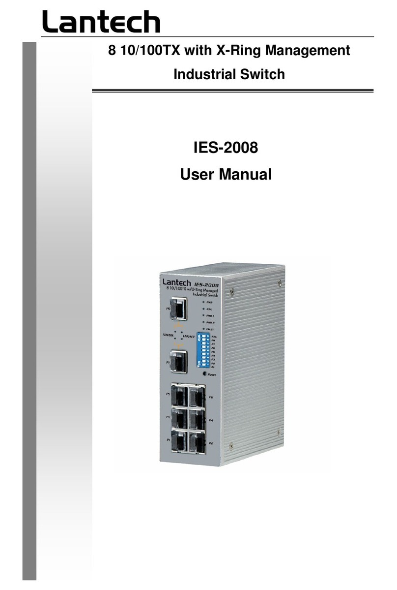 Lantech IES-2008 Manuel utilisateur Lantech IES-2008 Manuel utilisateur