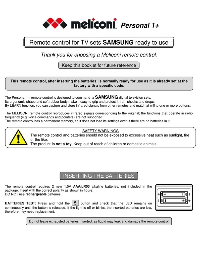 MELICONI Personal 1+ Manuel utilisateur