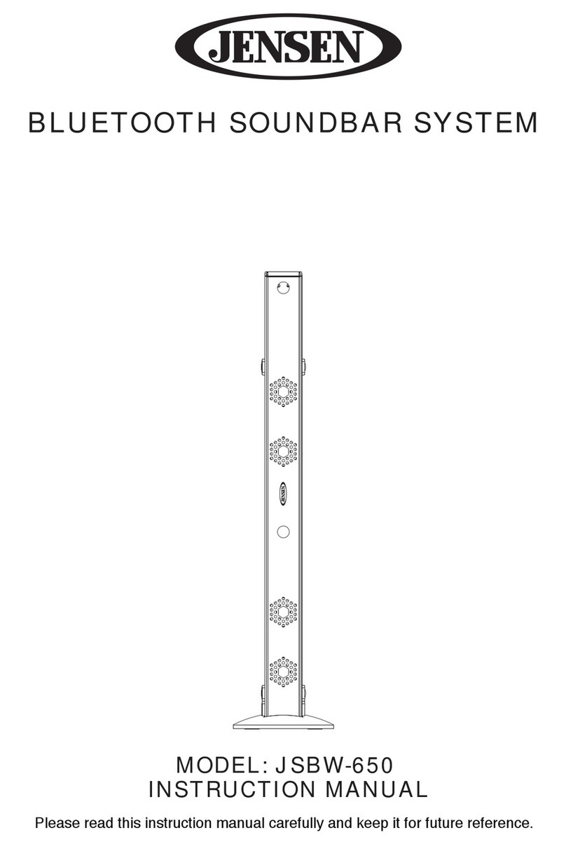 Jensen jsbw-650 Manuel utilisateur