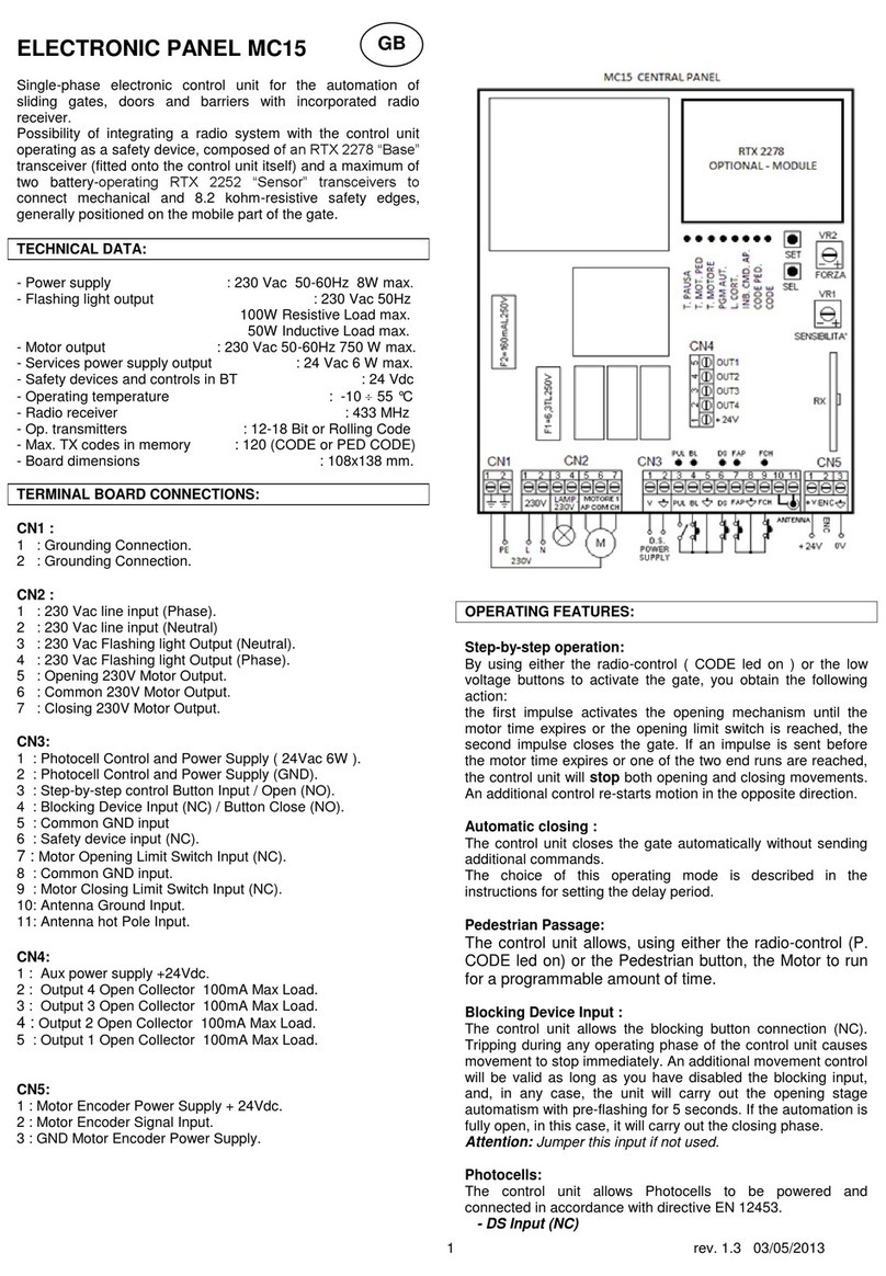 Next Systems MC15 Manuel utilisateur
