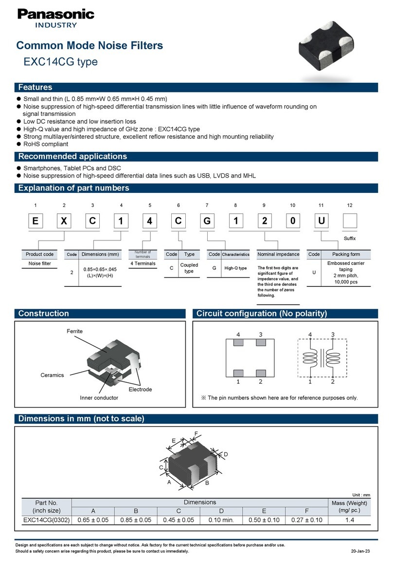 Panasonic EXC14CG Manuel utilisateur