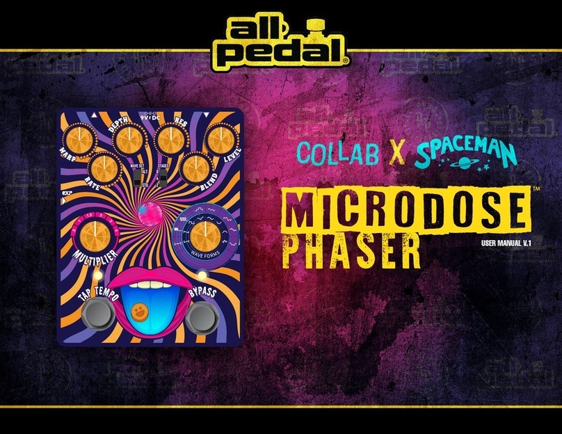 All-Pedal MICRODOSE PHASER Manuel utilisateur