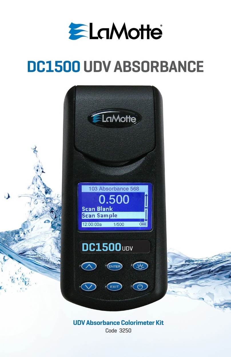 LaMotte DC1500 CHLORINE Manuel utilisateur