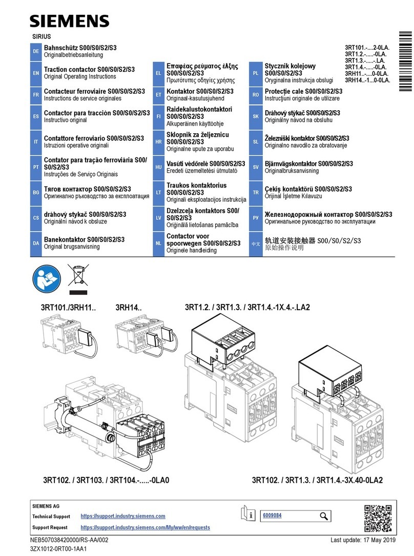 Siemens SIRIUS S00 Manuel utilisateur