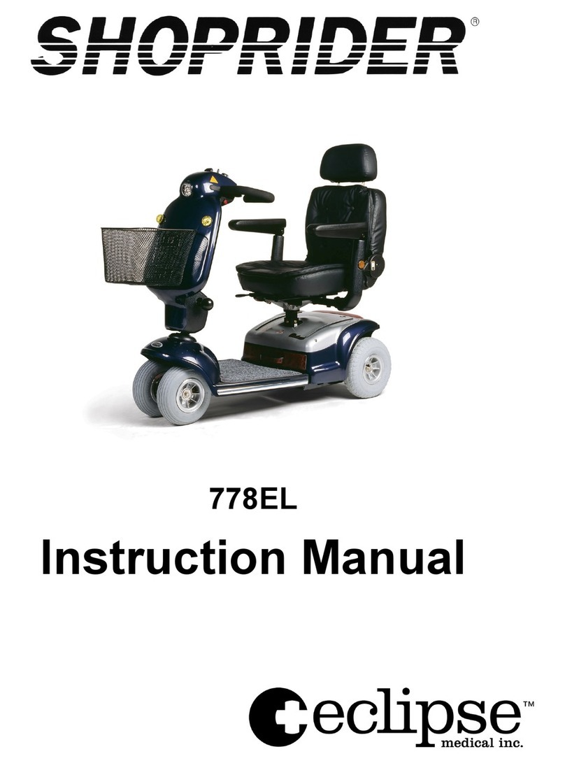 Shoprider eclipse 778EL Manuel utilisateur