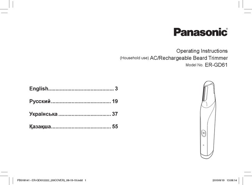 Panasonic ER-GD61 Manuel utilisateur