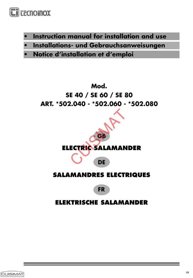 Tecnoinox SE 40 Manuel de référence