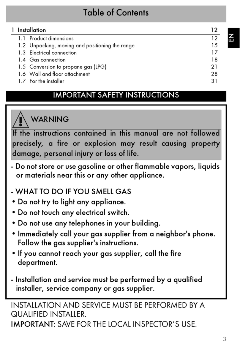 Smeg SPR36UGMX Manuel utilisateur