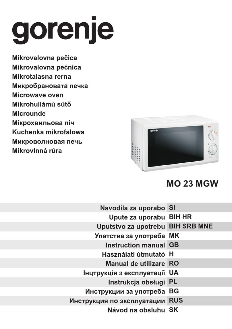Gorenje MO 23 MGW Manuel utilisateur