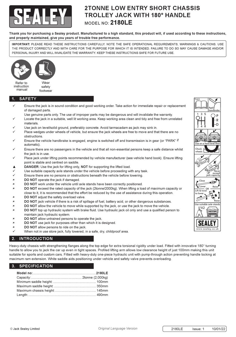 Sealey 2180LE Manuel utilisateur