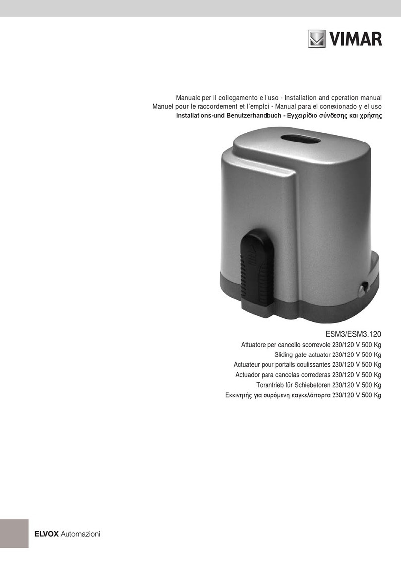 Elvox Vimar ESM3 Manuel utilisateur