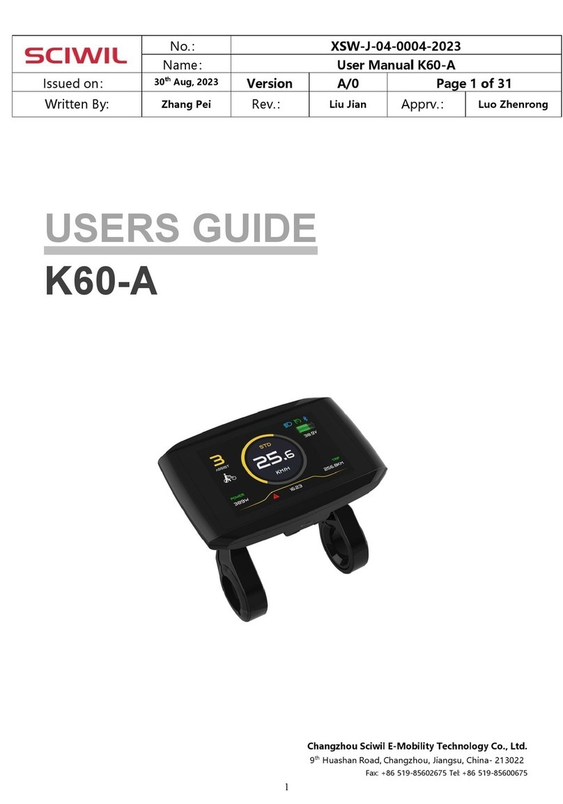 SCIWIL K60-A Manuel utilisateur SCIWIL K60-A Manuel utilisateur