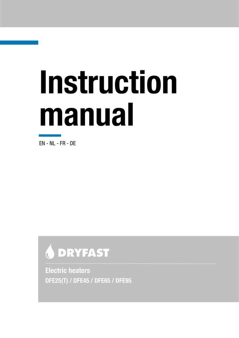 Dryfast DFE25 Manuel utilisateur Dryfast DFE25 Manuel utilisateur