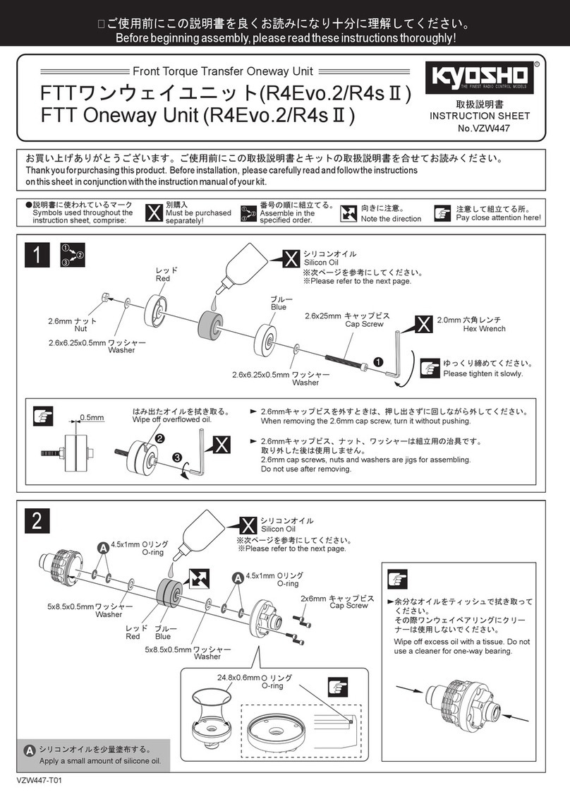 Kyosho FTT Oneway Unit Manuel utilisateur