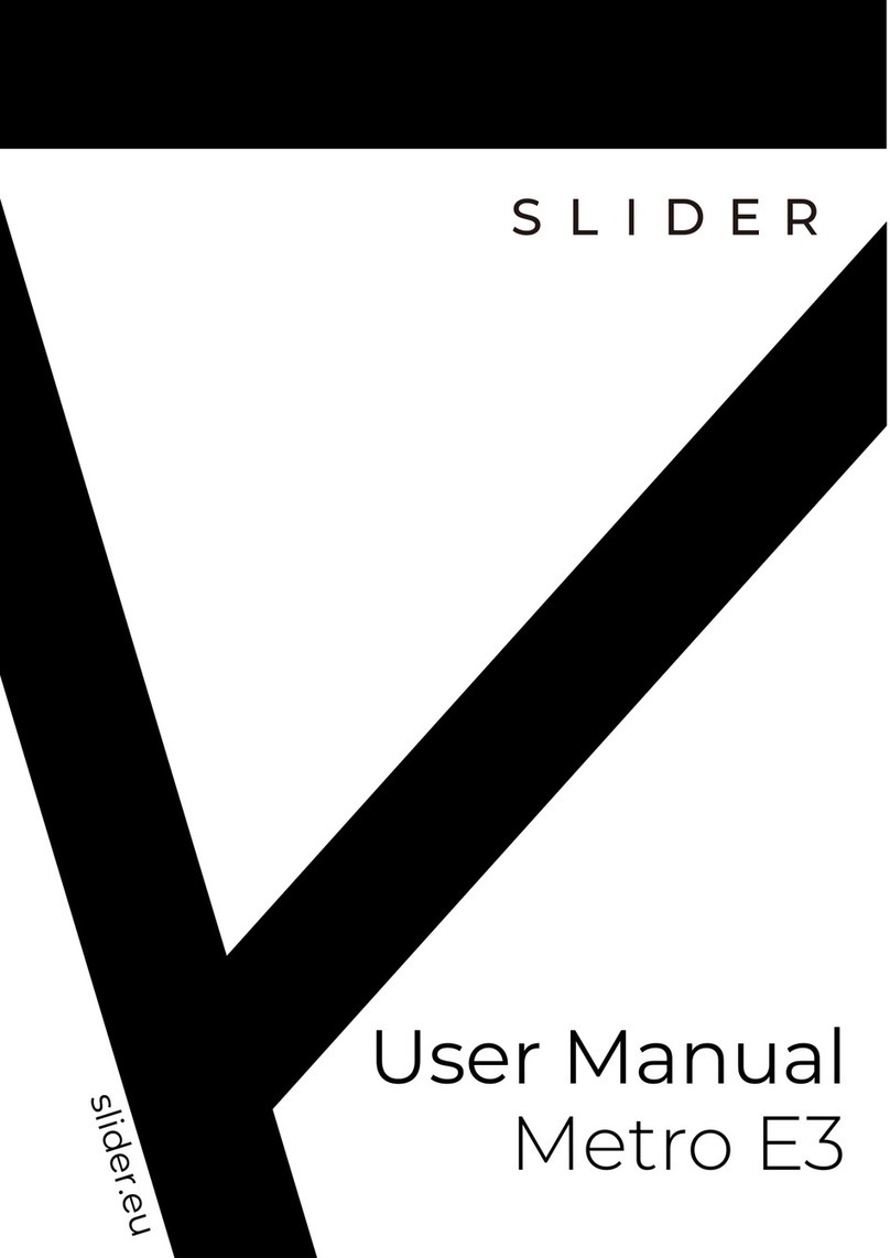 Slider Metro E3 Manuel utilisateur