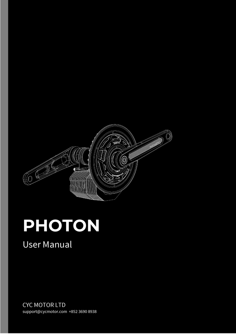 CYCMOTOR PHOTON Manuel utilisateur