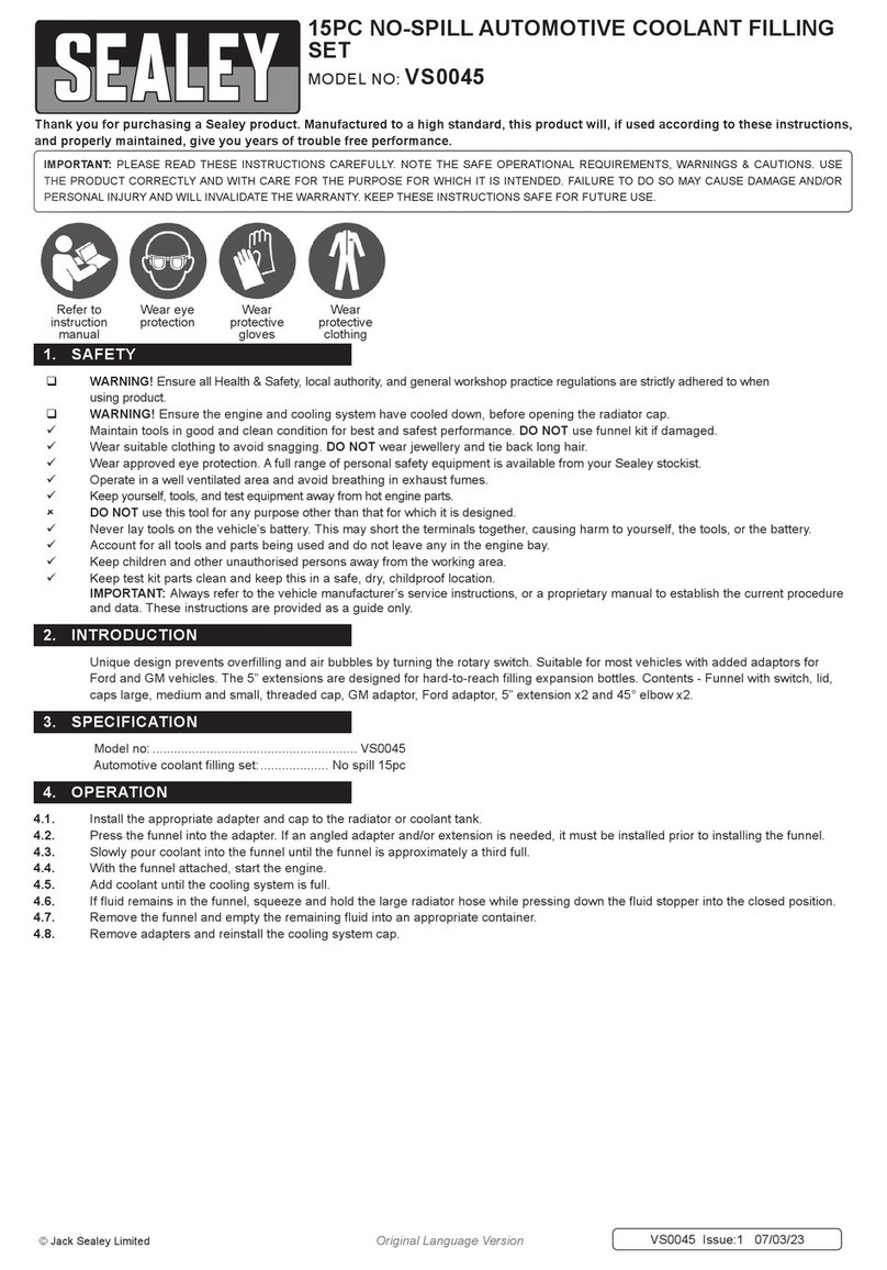 Sealey VS0045 Manuel utilisateur