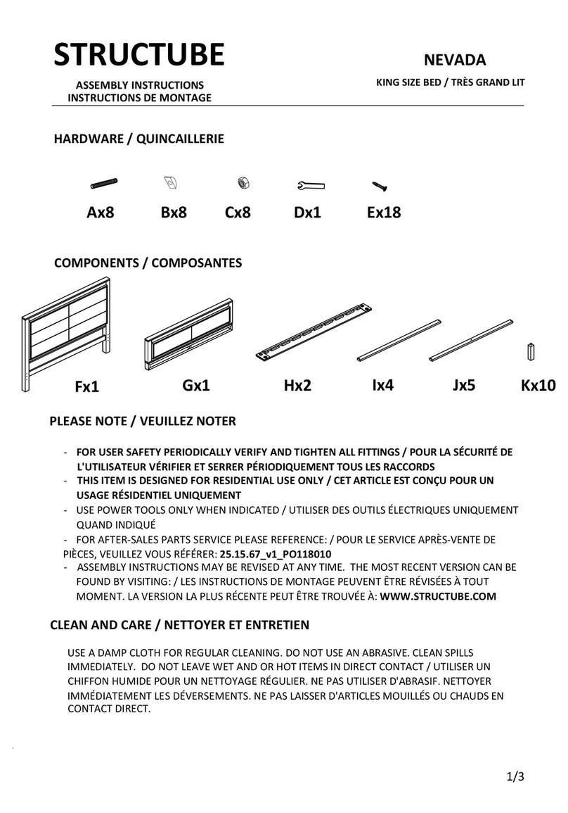 STRUCTUBE NEVADA Manuel utilisateur STRUCTUBE NEVADA Manuel utilisateur