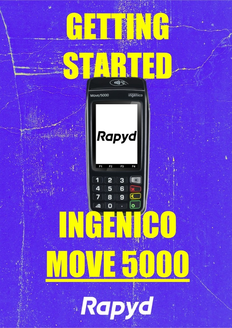 Rapyd INGENICO MOVE 5000 Manuel utilisateur