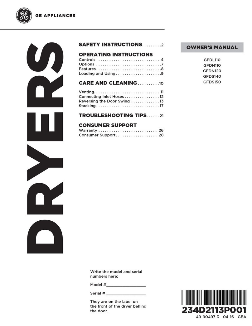 GE Appliances GFDN120 Manuel utilisateur
