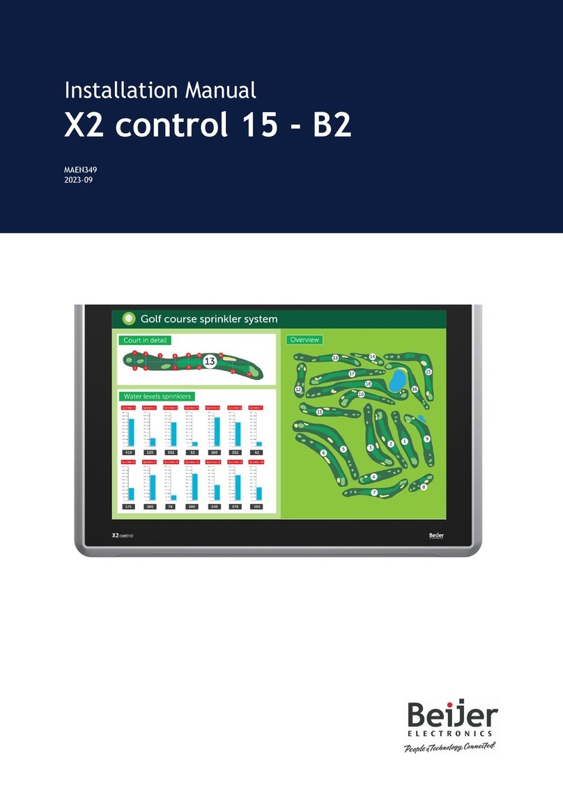 Beijer Electronics X2 control 15-B2 Manuel utilisateur