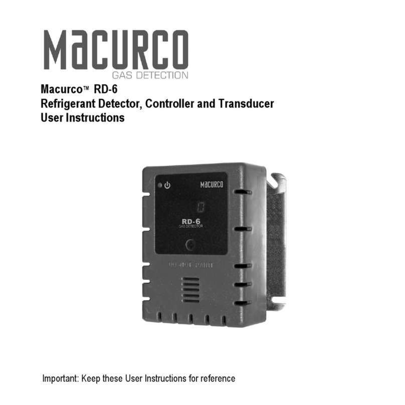 Macurco RD-6 Manuel utilisateur