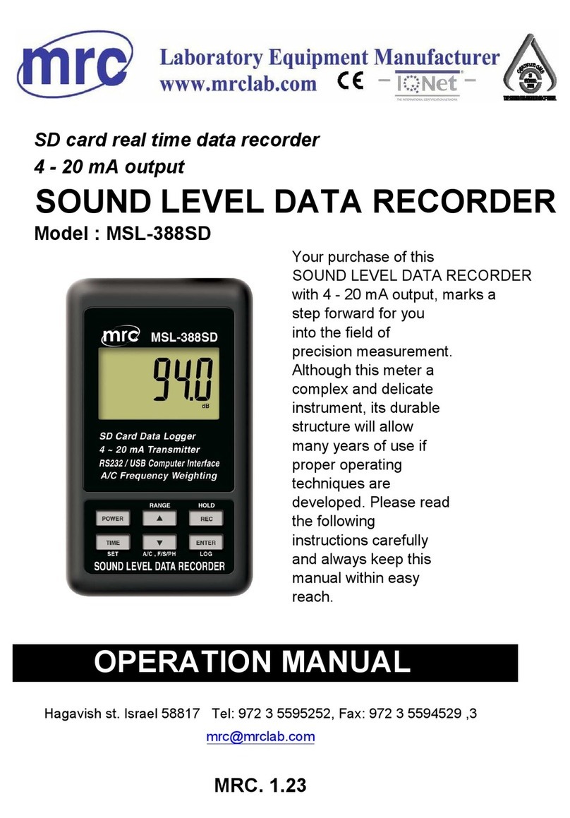 MRC MSL-388SD Manuel utilisateur