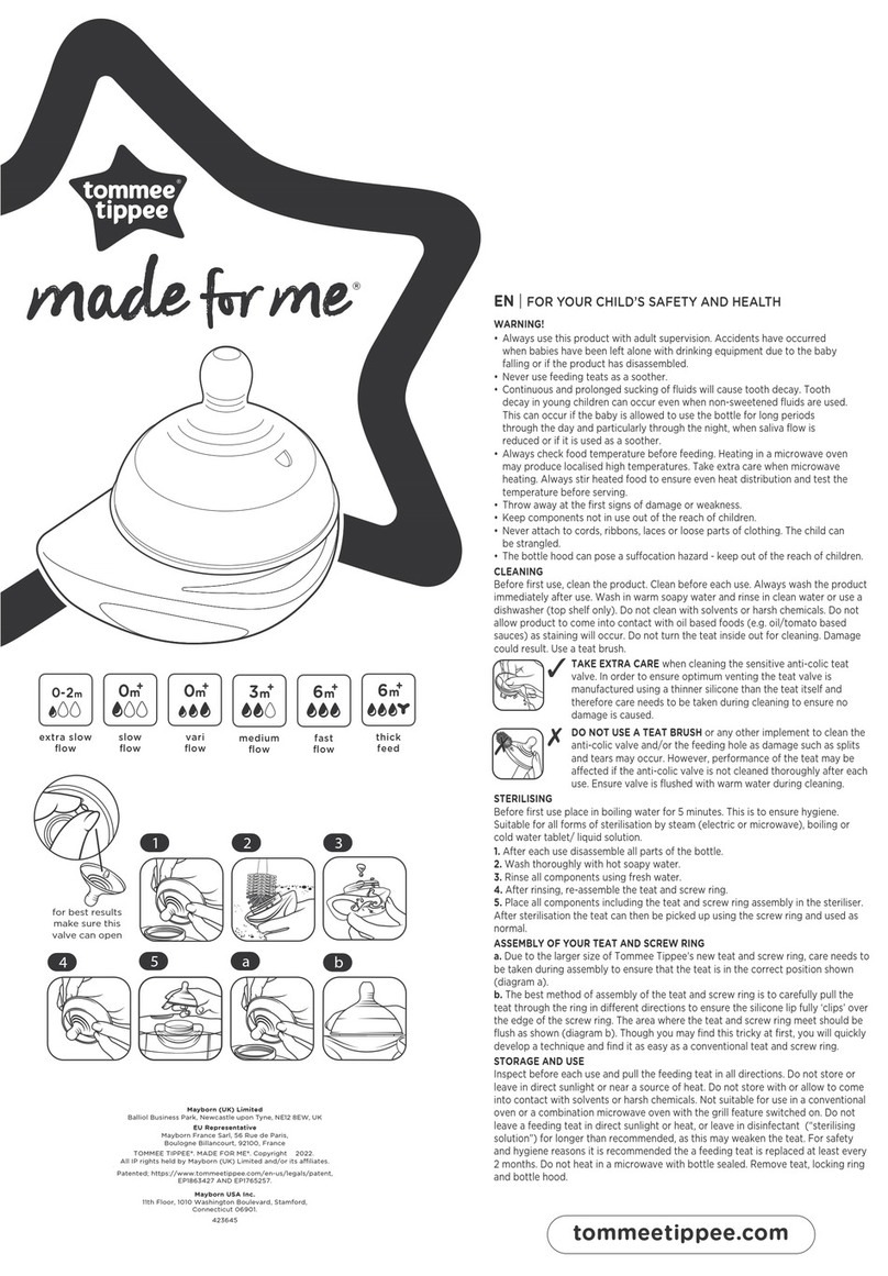 Tommee Tippee 423645 Manuel utilisateur
