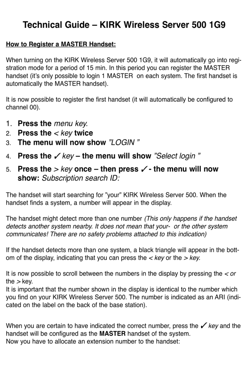 Kirk Wireless Server 500 1G9 Guide de démarrage rapide Kirk Wireless Server 500 1G9 Guide de démarrage rapide