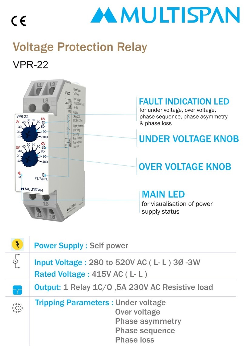 MULTISPAN VPR-22 Feuille d'instructions