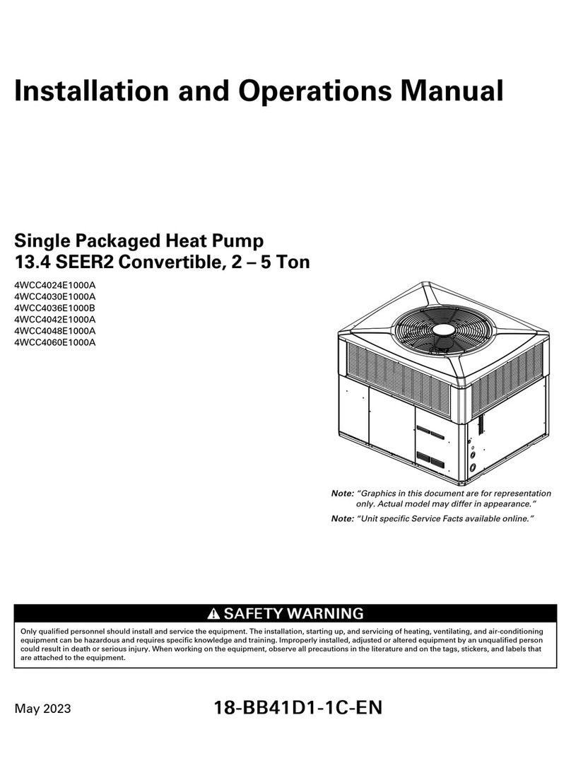 Trane 4WCC4036E1000B Manuel utilisateur Trane 4WCC4036E1000B Manuel utilisateur