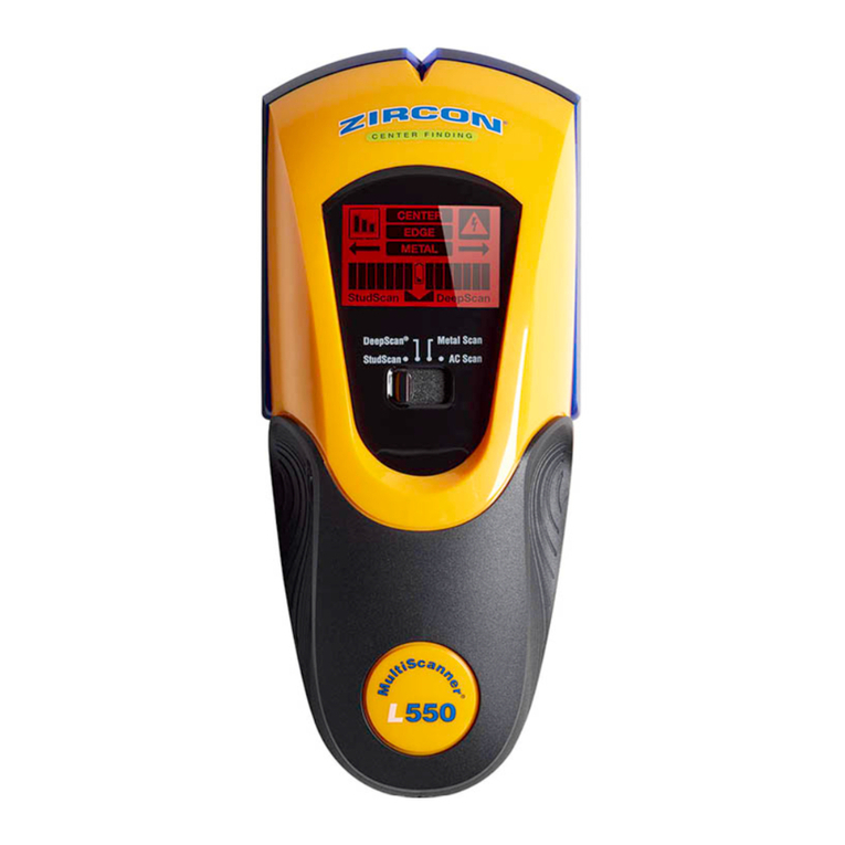 Zircon MultiScanner L550 OneStep Manuel utilisateur