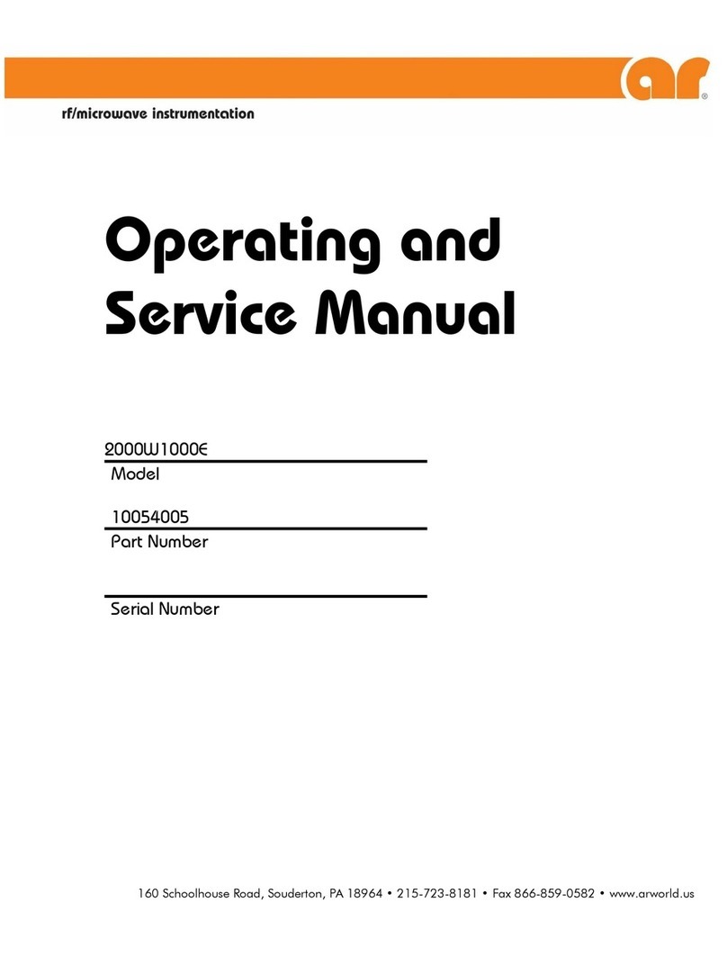 AR 2000W1000E Manuel de service