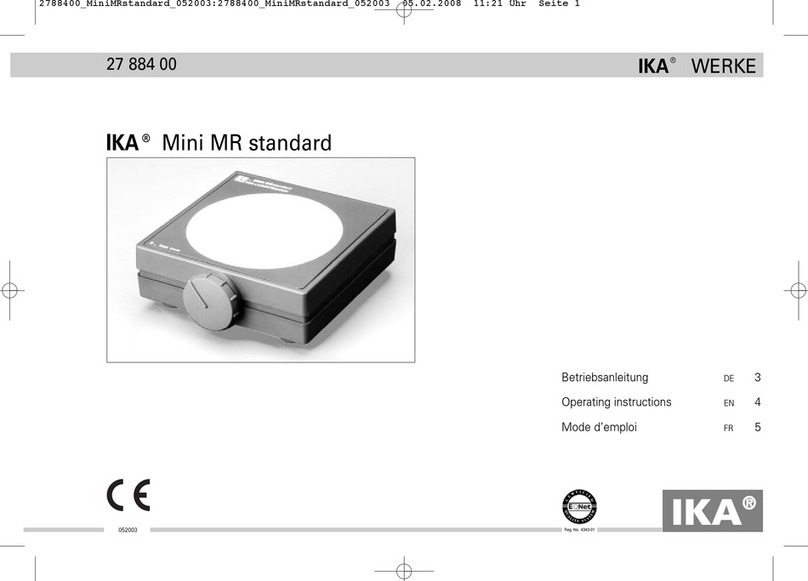 IKA Mini MR standard Manuel utilisateur