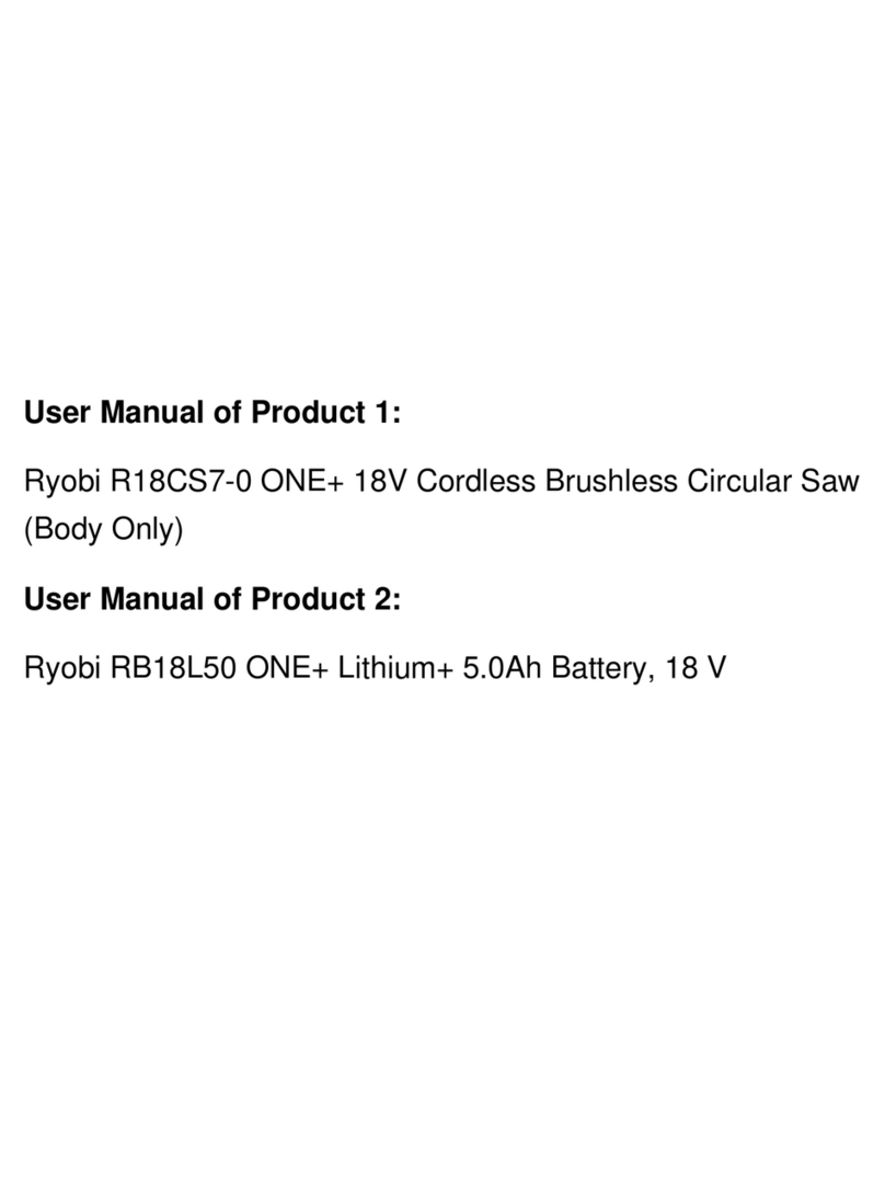 Ryobi ONE+ R18CS7-0 Manuel utilisateur