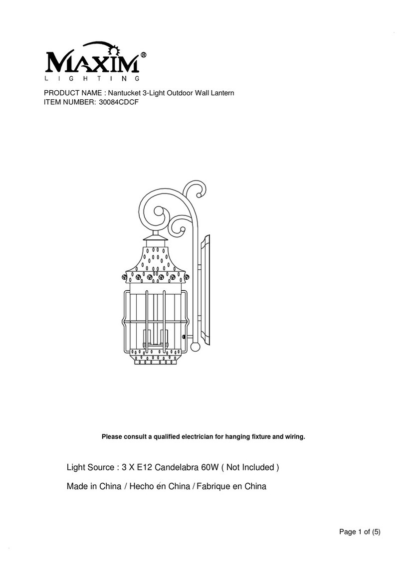 Maxim Lighting 30084CDCF Manuel utilisateur