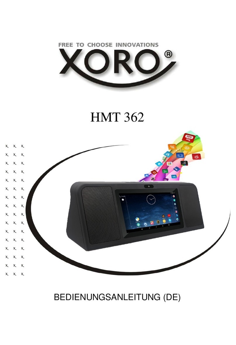 Xoro HMT 362 Manuel utilisateur