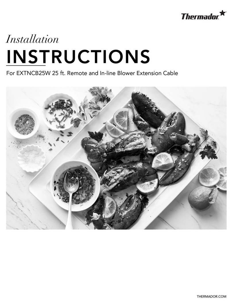Thermador EXTNCB25W Manuel utilisateur Thermador EXTNCB25W Manuel utilisateur
