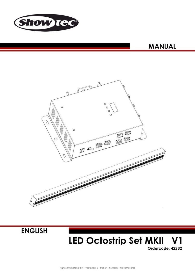 Show Tec LED Octostrip Set MKII V1 Manuel utilisateur