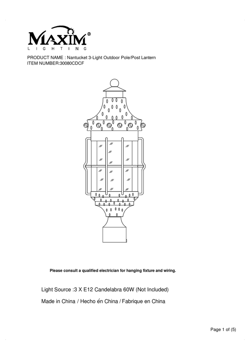 Maxim Lighting 30080CDCF Manuel utilisateur